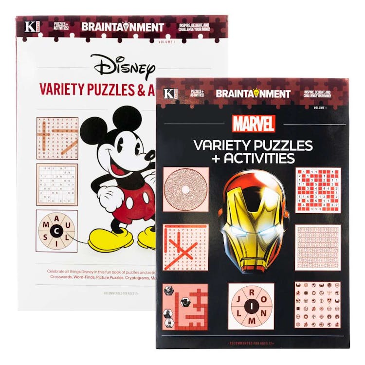 Disney and Marvel Puzzle and Activity Books - 80 Pages 2