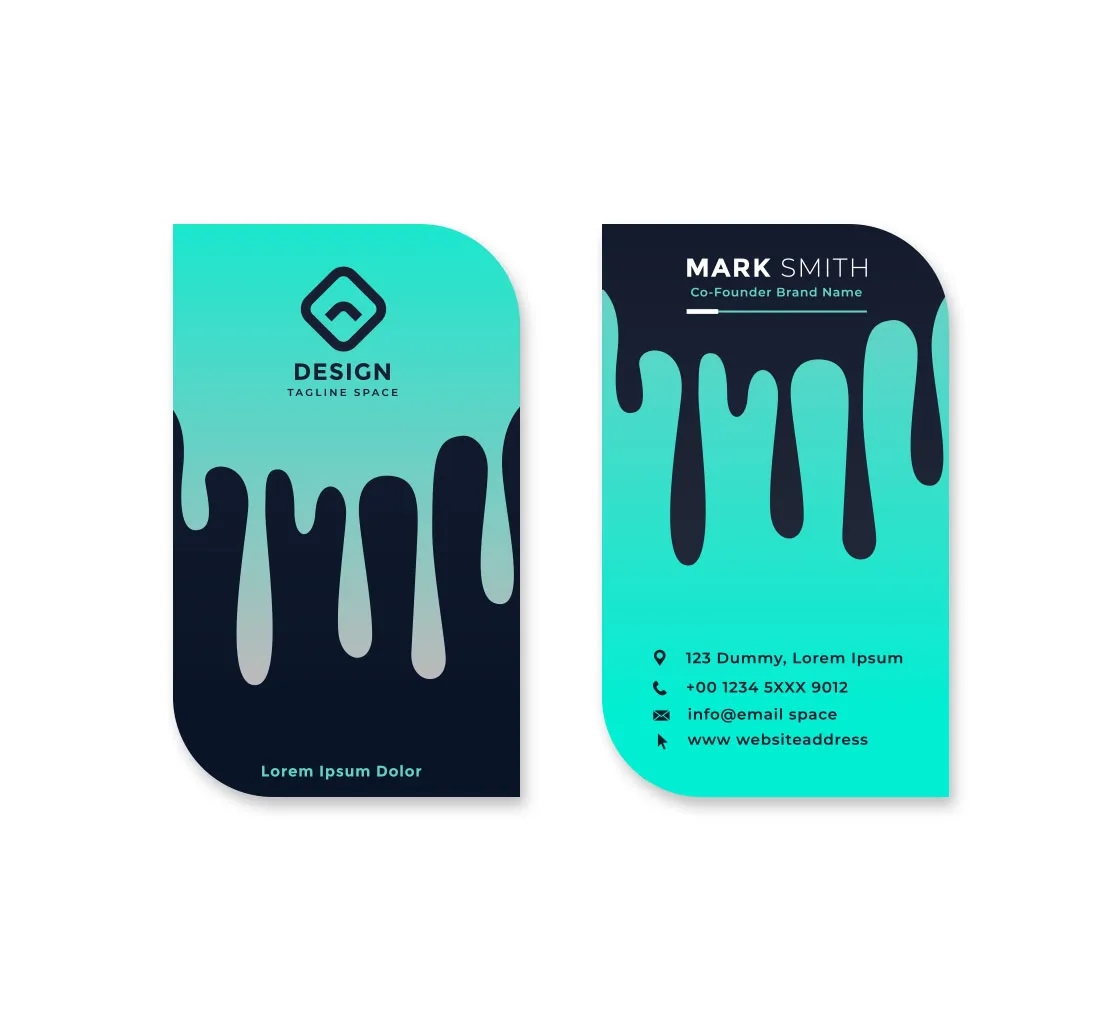 Leaf Business Cards - Vertical (2" x 3.5") 2
