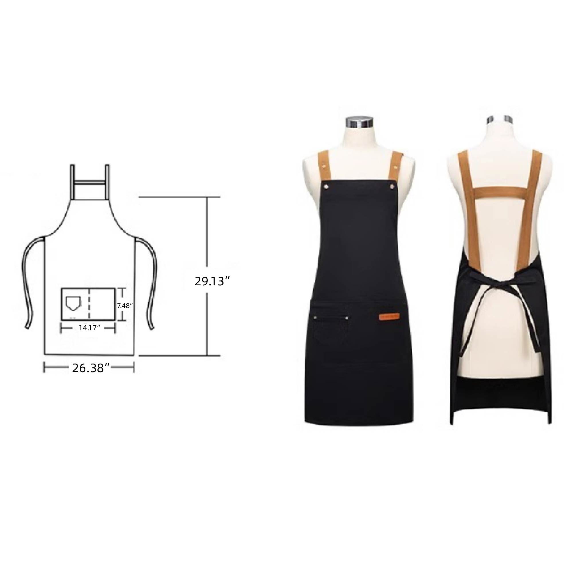 MOQ 10 pcs Chef Work Apron 2