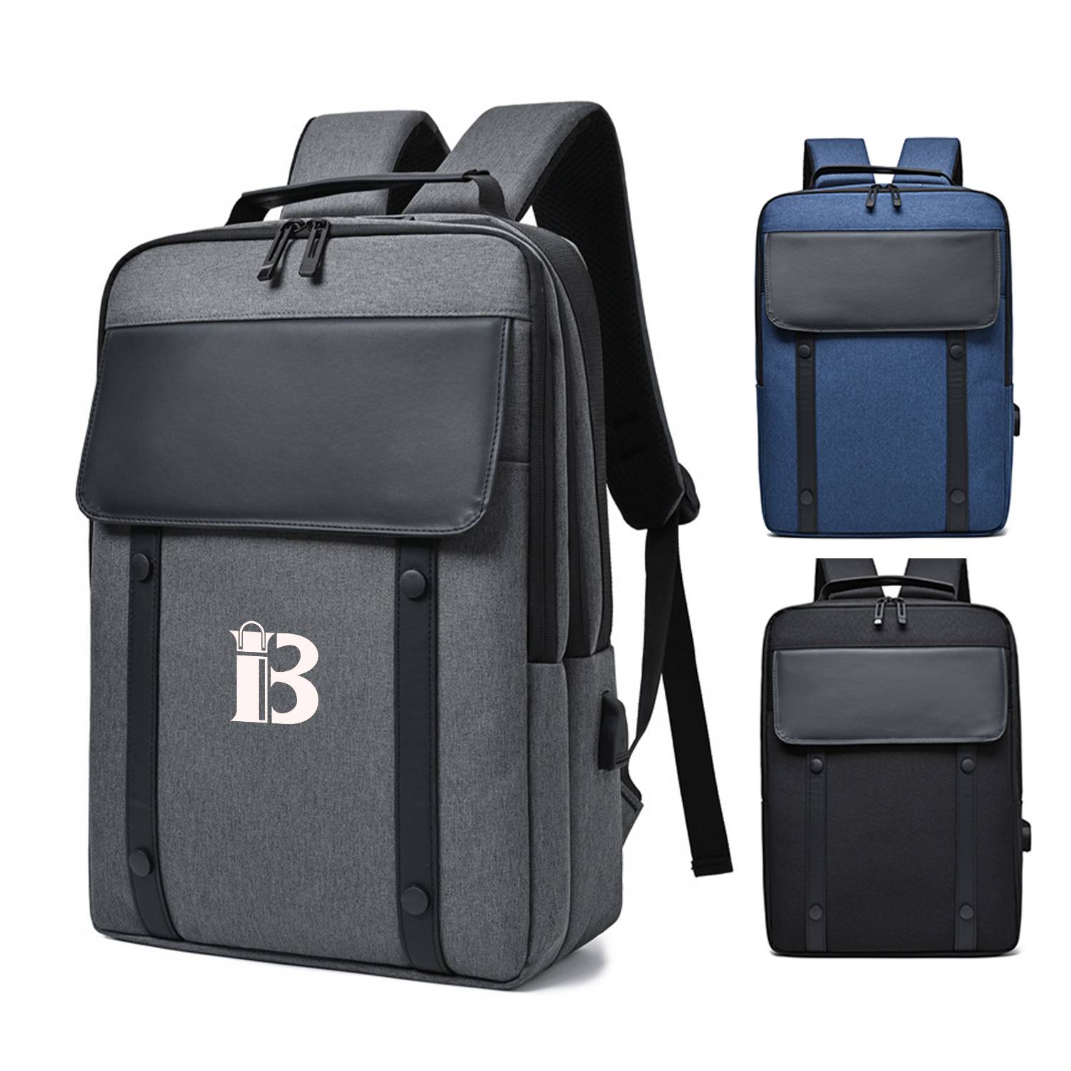 Nylon Water-Resistant Casual Backpack 1