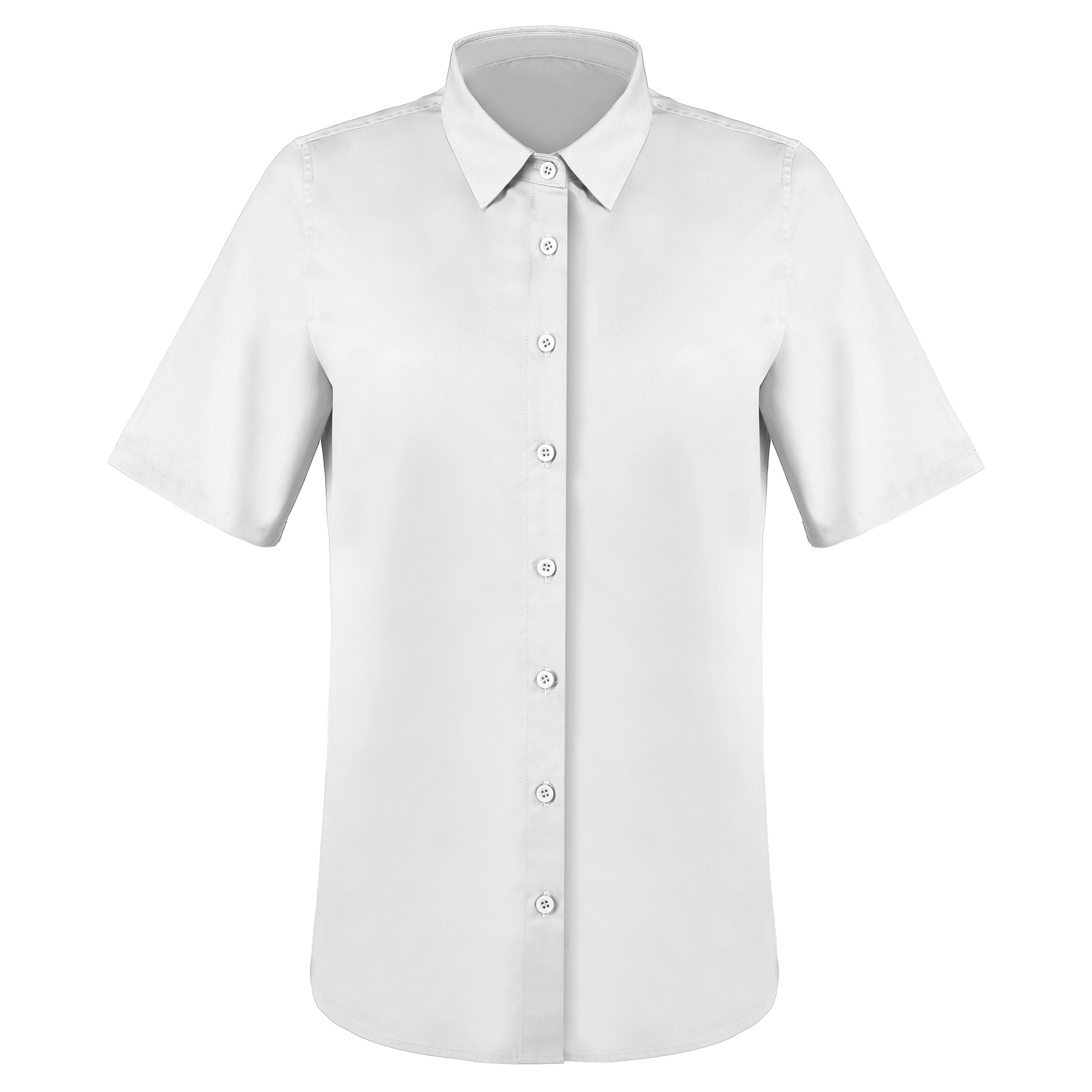 Women's Button Down Short Sleeve Twill Shirt 2