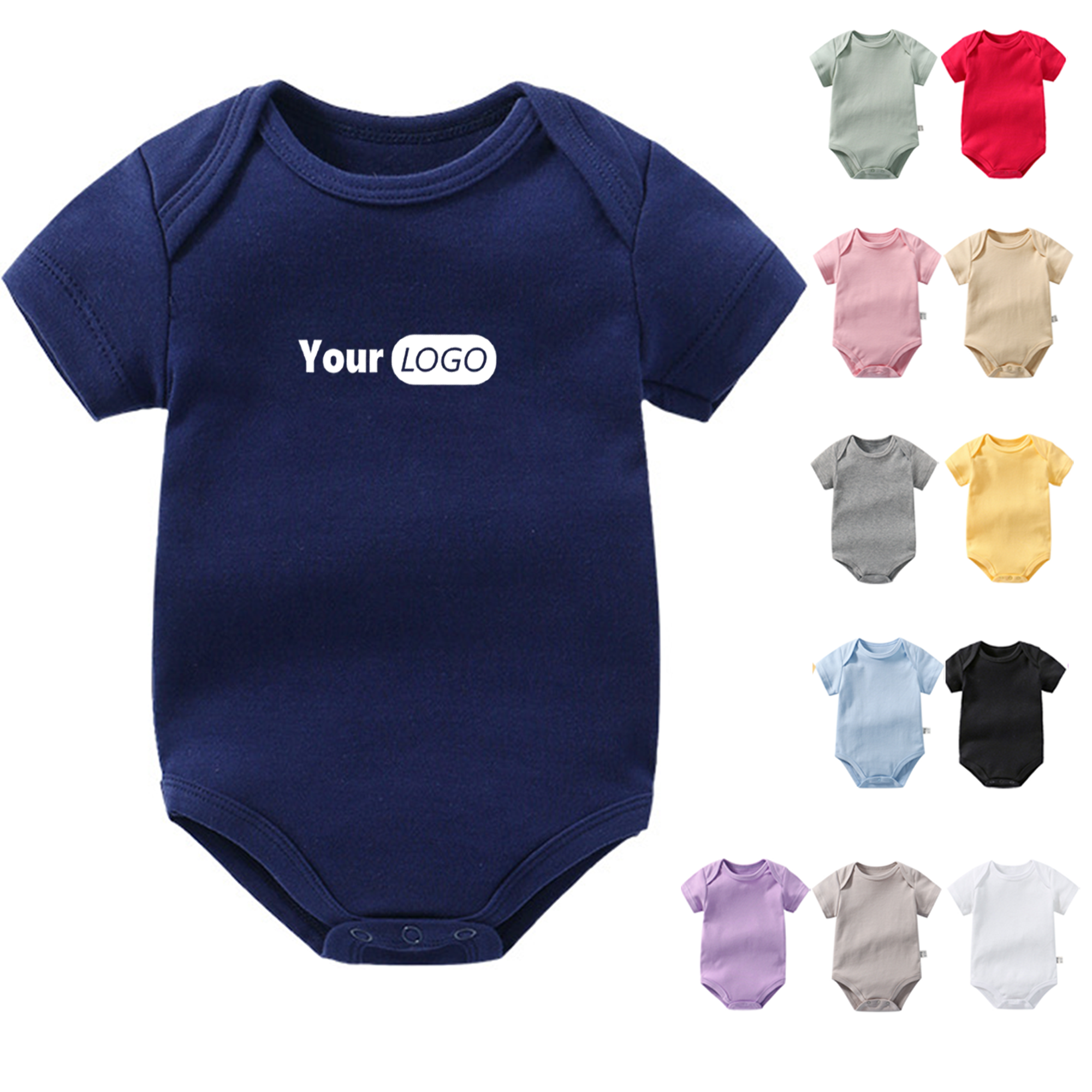 Lightweight Cotton Infant Romper - Soft & Comfortable 3