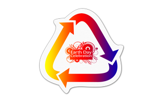 Recycle Arrows Vinyl Jar Opener 38