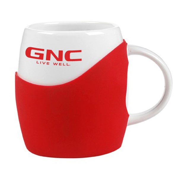 14 oz Rotunda with Silicone Band Mug 14