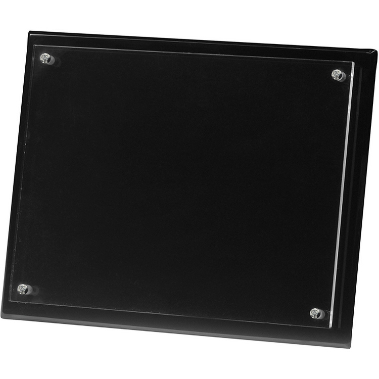 2 Panel Black Radiant Plaque (8"x 10"x 3/4") Screen-Printed 3