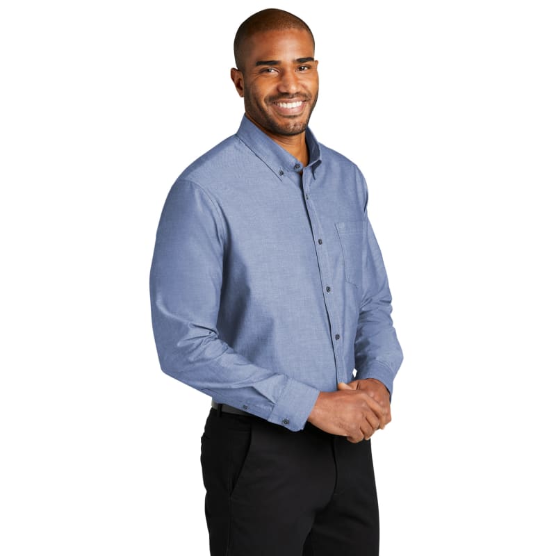 Port Authority Long Sleeve Chambray Easy Care Shirt 7