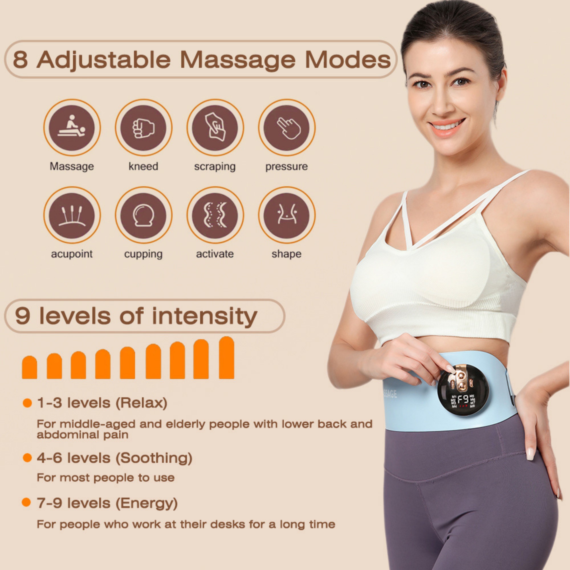 Heated Massage Belt With 8 Modes 3