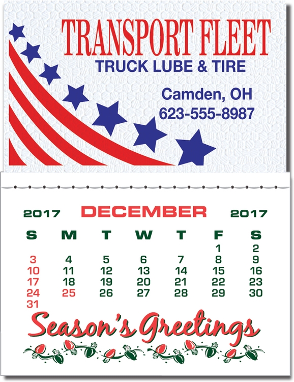 Kwik Stik 13-Month 6 Mil Smooth White Vinyl Petite Calendar 4