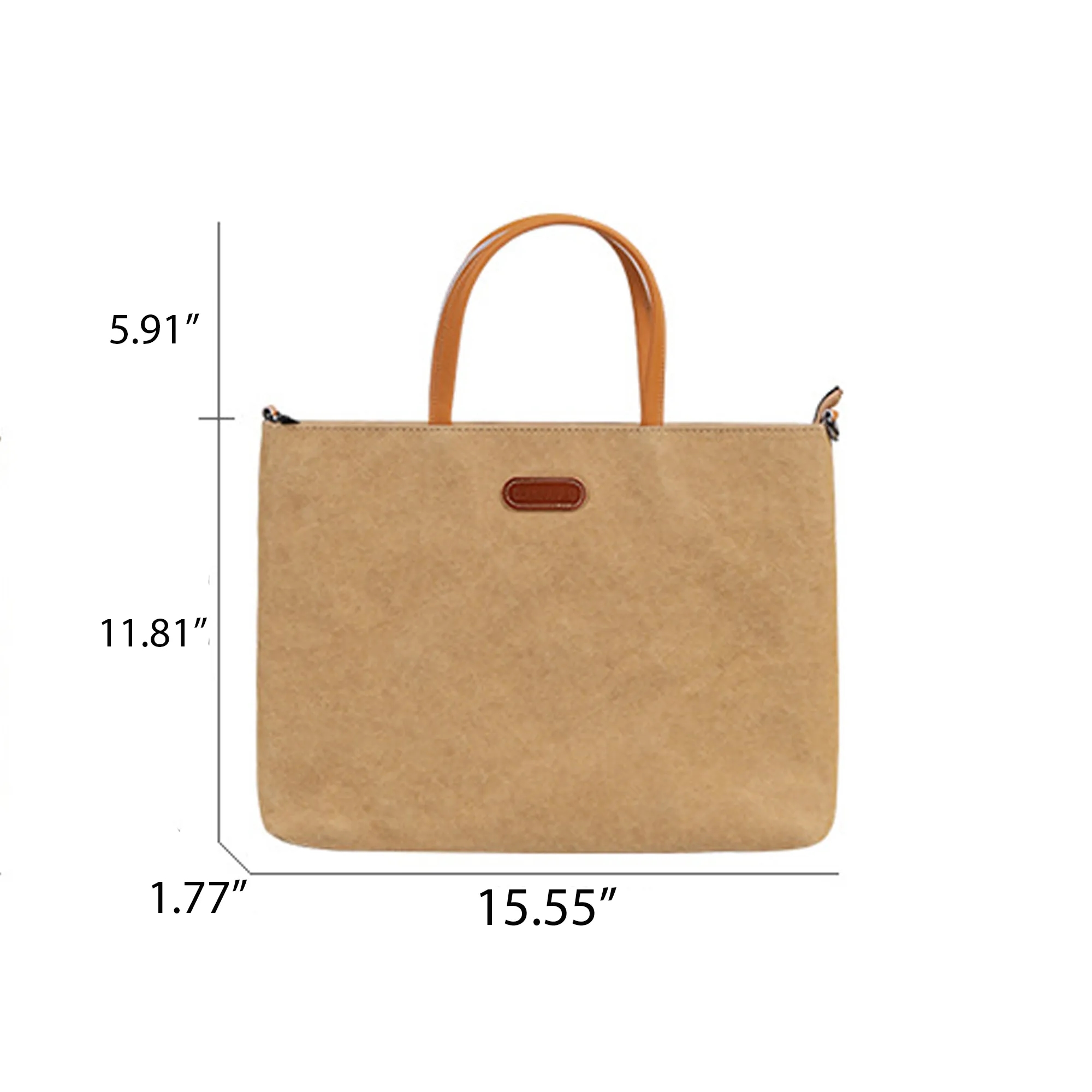 Washable Kraft Paper Laptop Bag 4