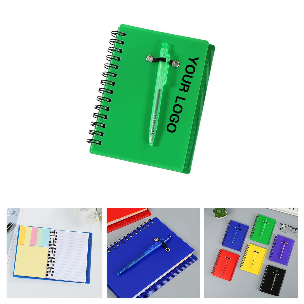 Compact Memo Pad 5 Inch with Attached Ballpoint Pen 4