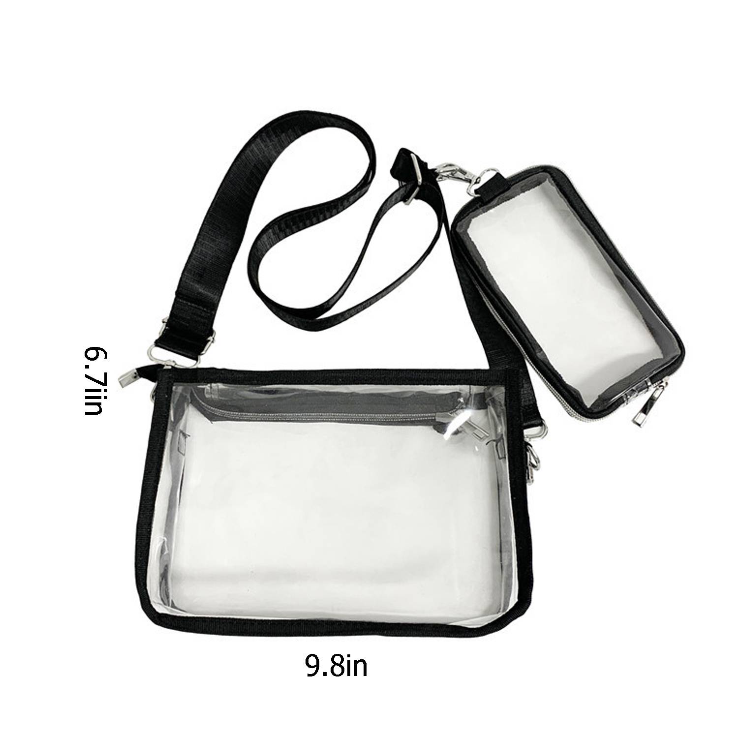 PVC transparent shoulder crossbody bag 4