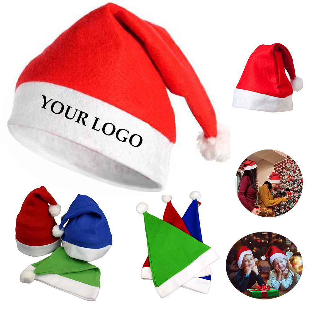 Colorful Deluxe Santa Fuzzy Hat 4