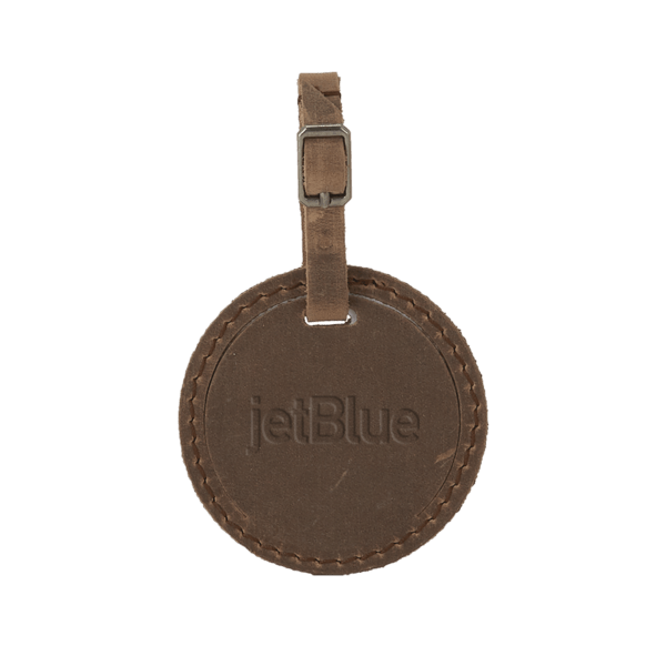 Culver Round Leather Luggage Tag 1