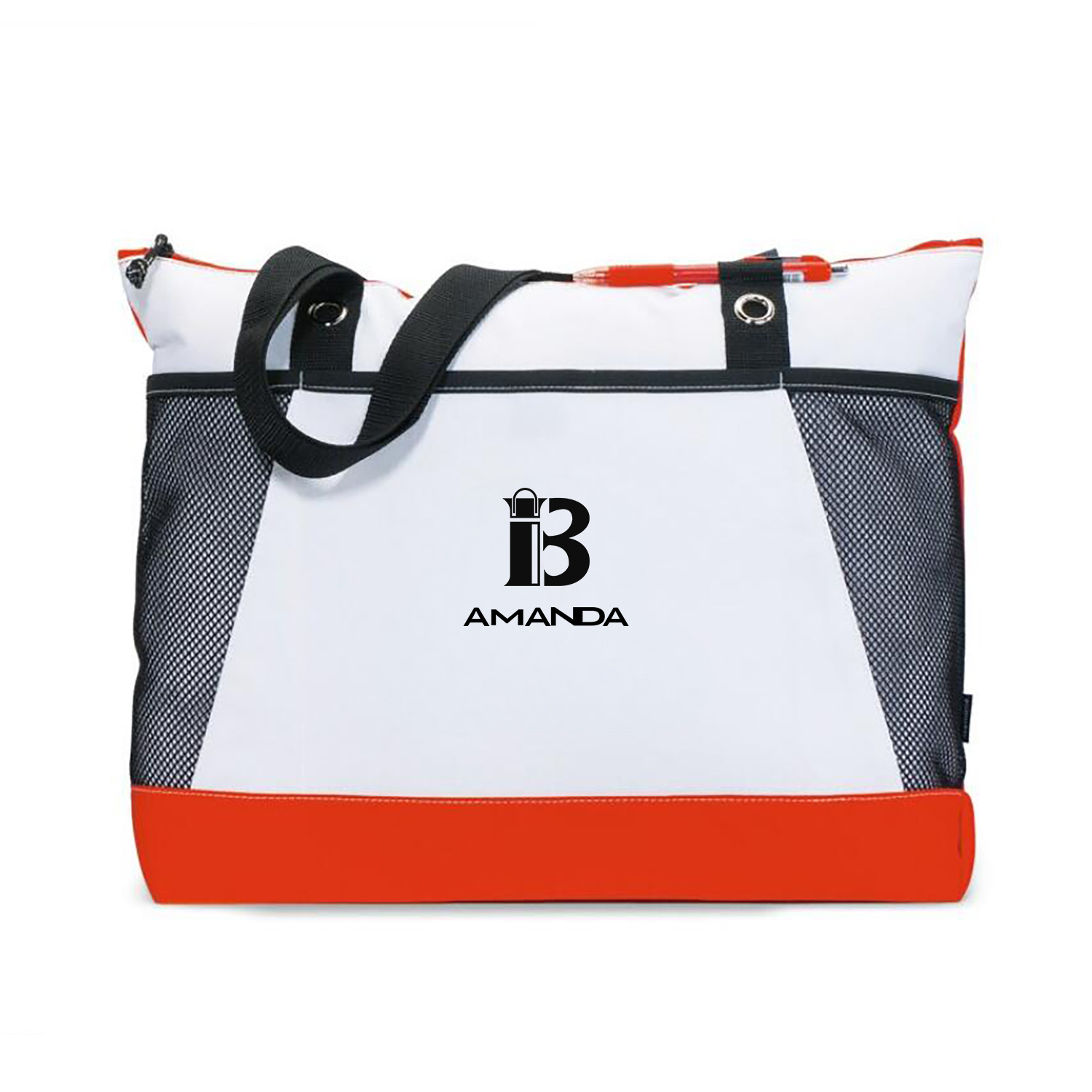 Custom Large Daily Reusable Mesh Oxford Venture Tote bag 3