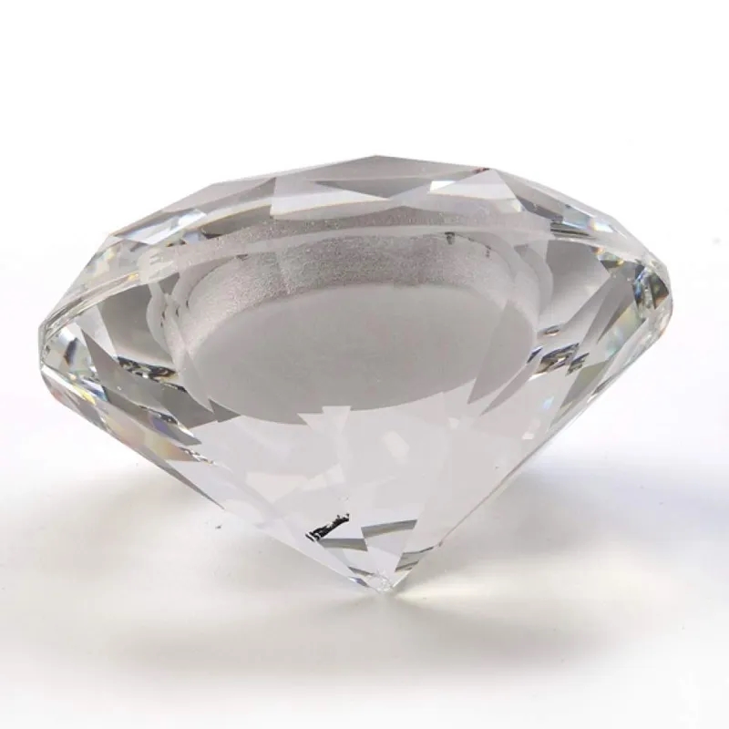 Elegant Crystal Diamond Clock Paperweight 4