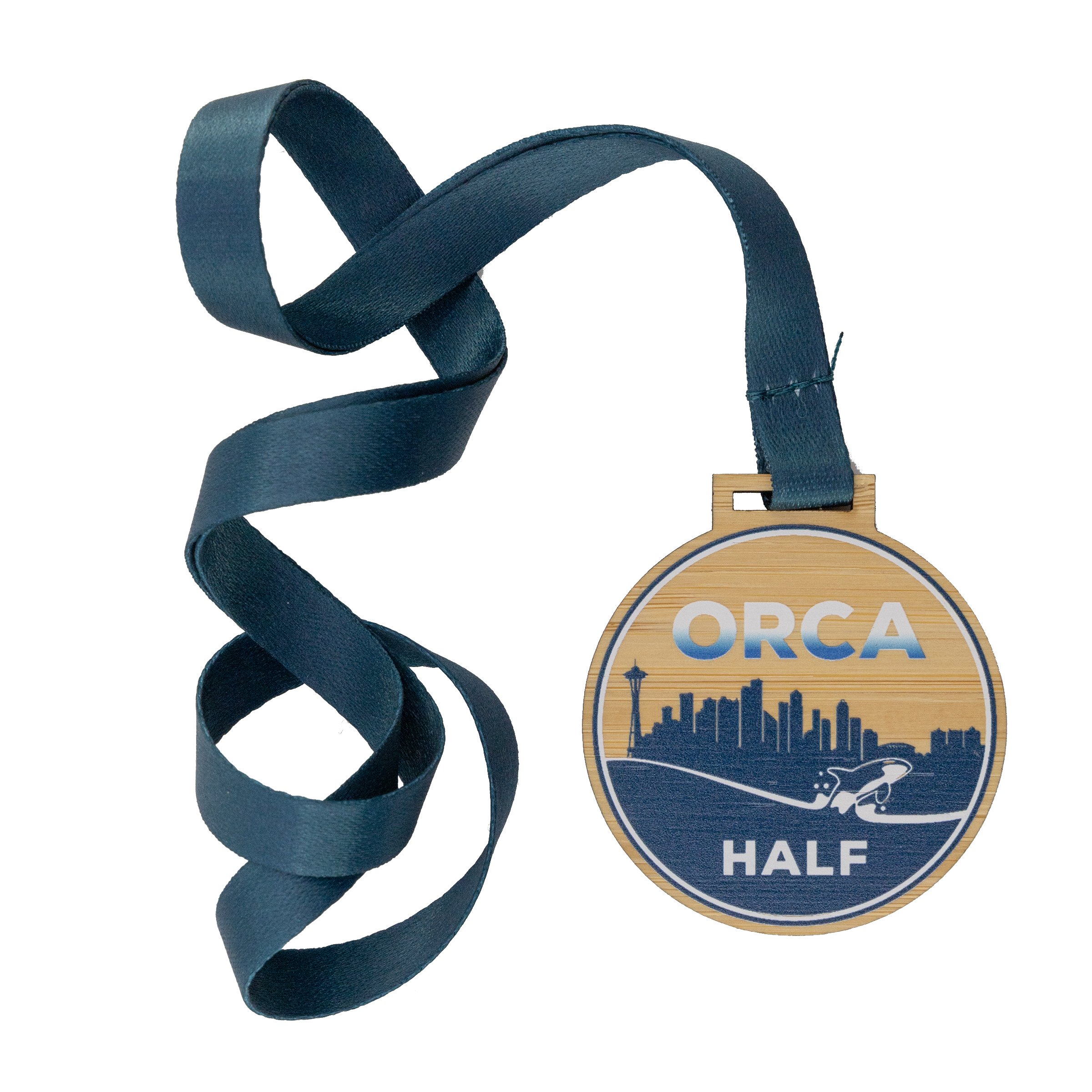 Custom Bamboo Medals Full Color (2") 2