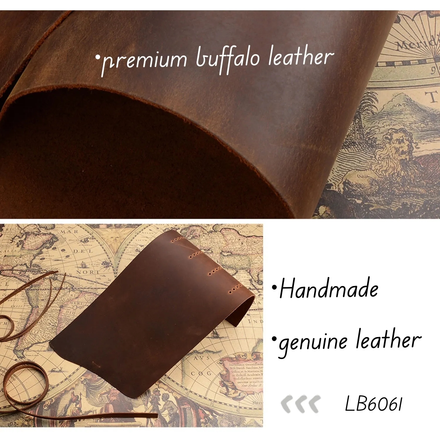 Handmade Genuine Leather Journal Pen Gift Set Writing Kit 3