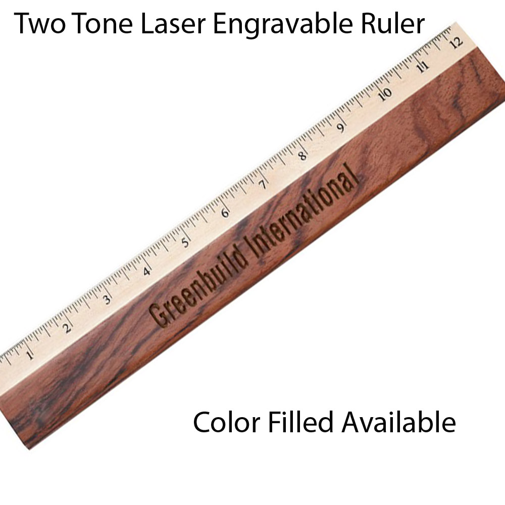 Two Tone Wooden Ruler. 1