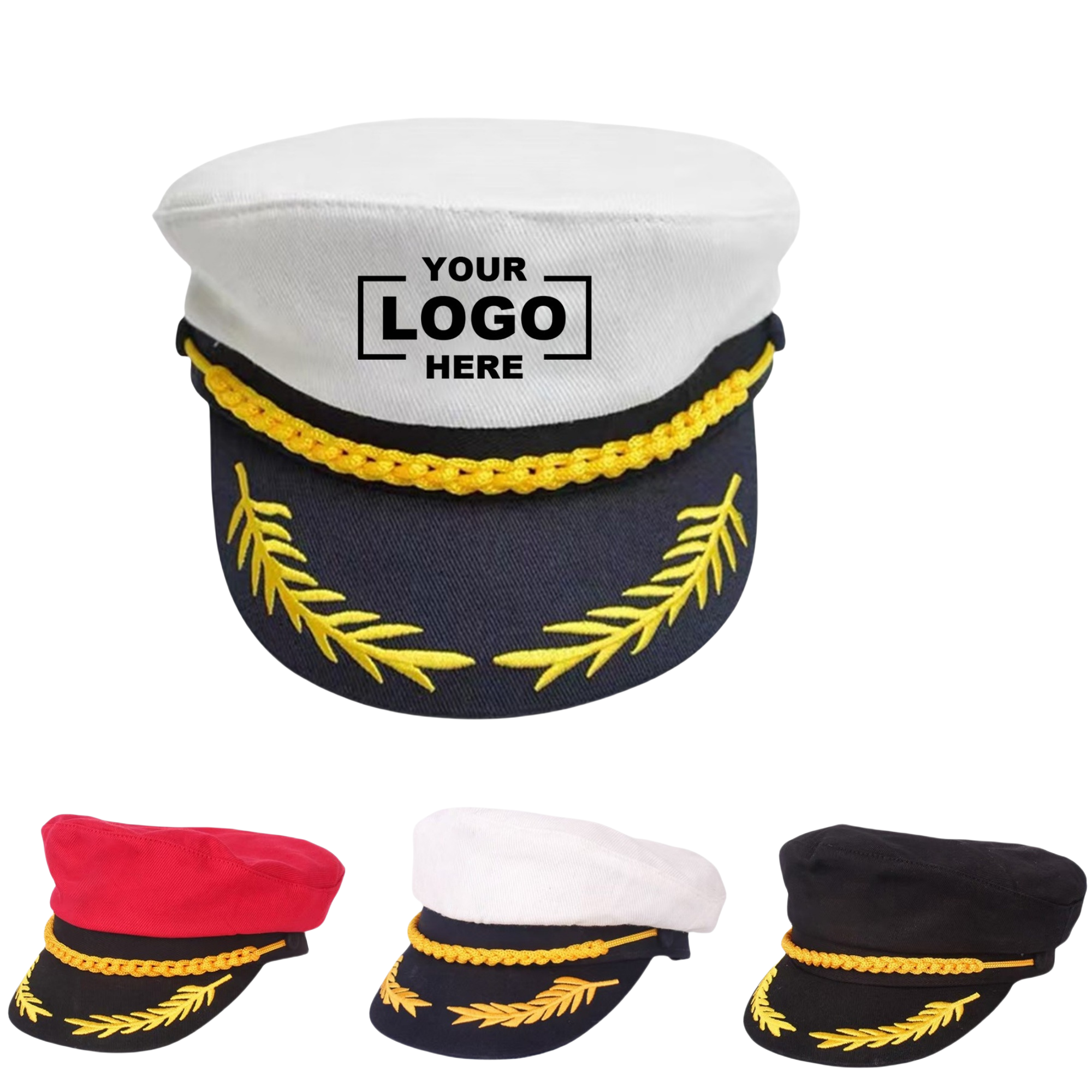 Captain Costume Hat Cap Navy Marine Admiral 2