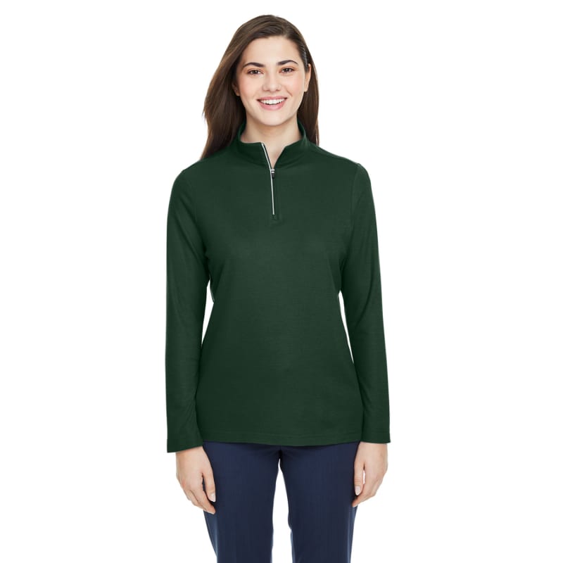 CORE365 Ladies' Fusion ChromaSoft™ Pique Quarter-Zip 38