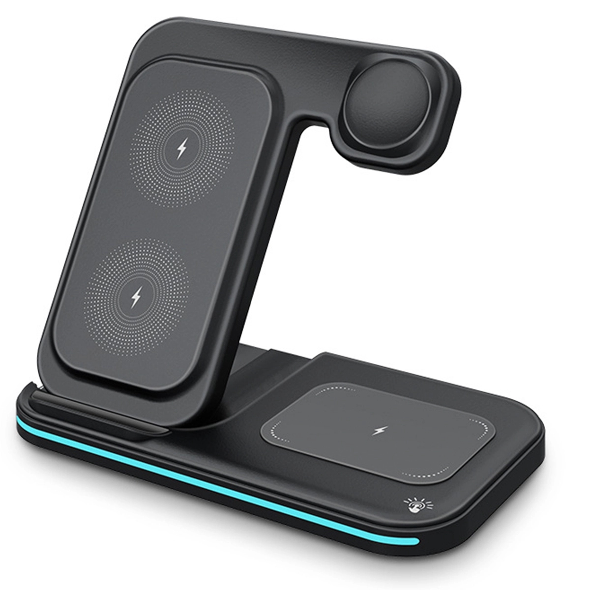 Foldable 3 in 1 Fast Wireless Charging Station 3