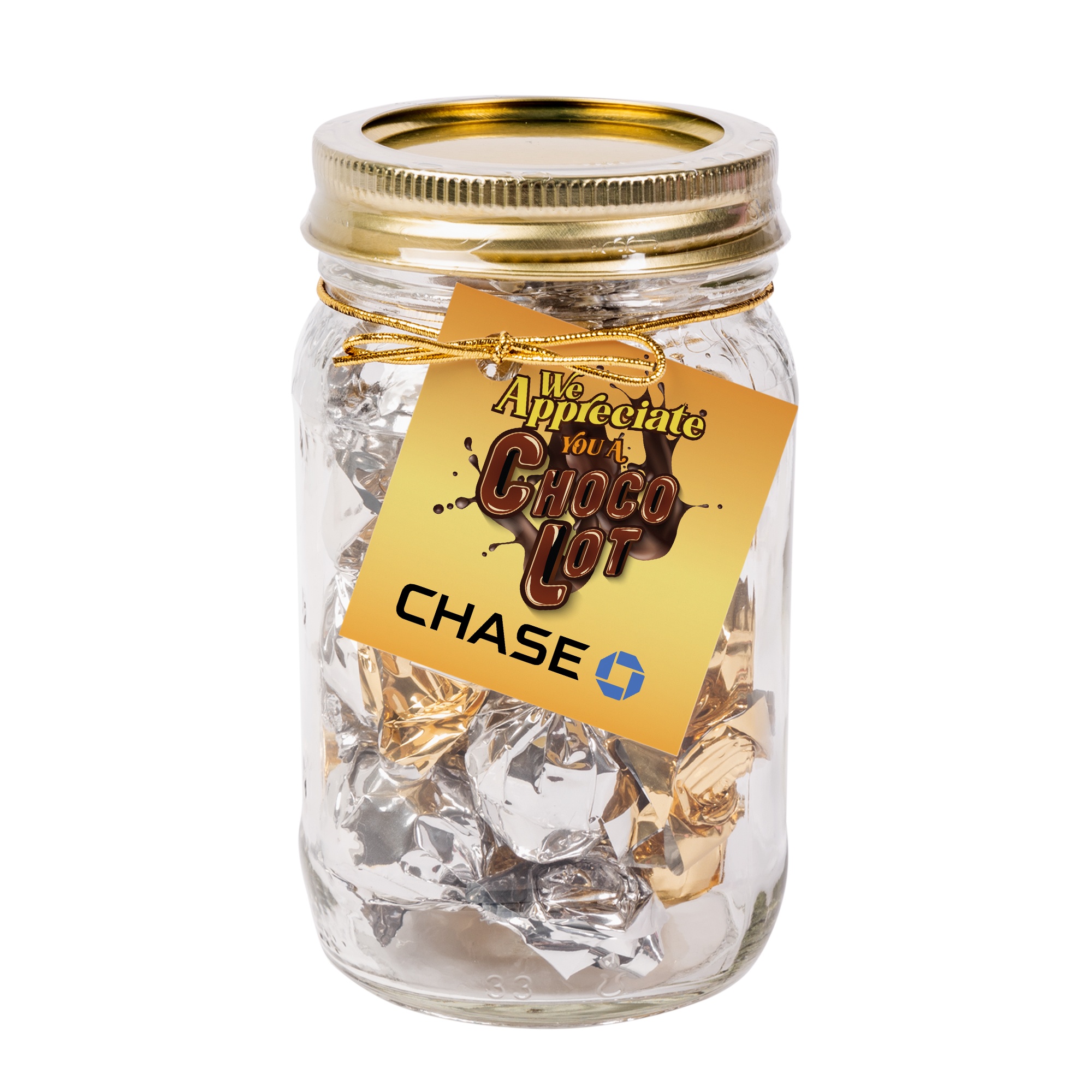 Mason Jar with Twist Wrapped Truffles 2