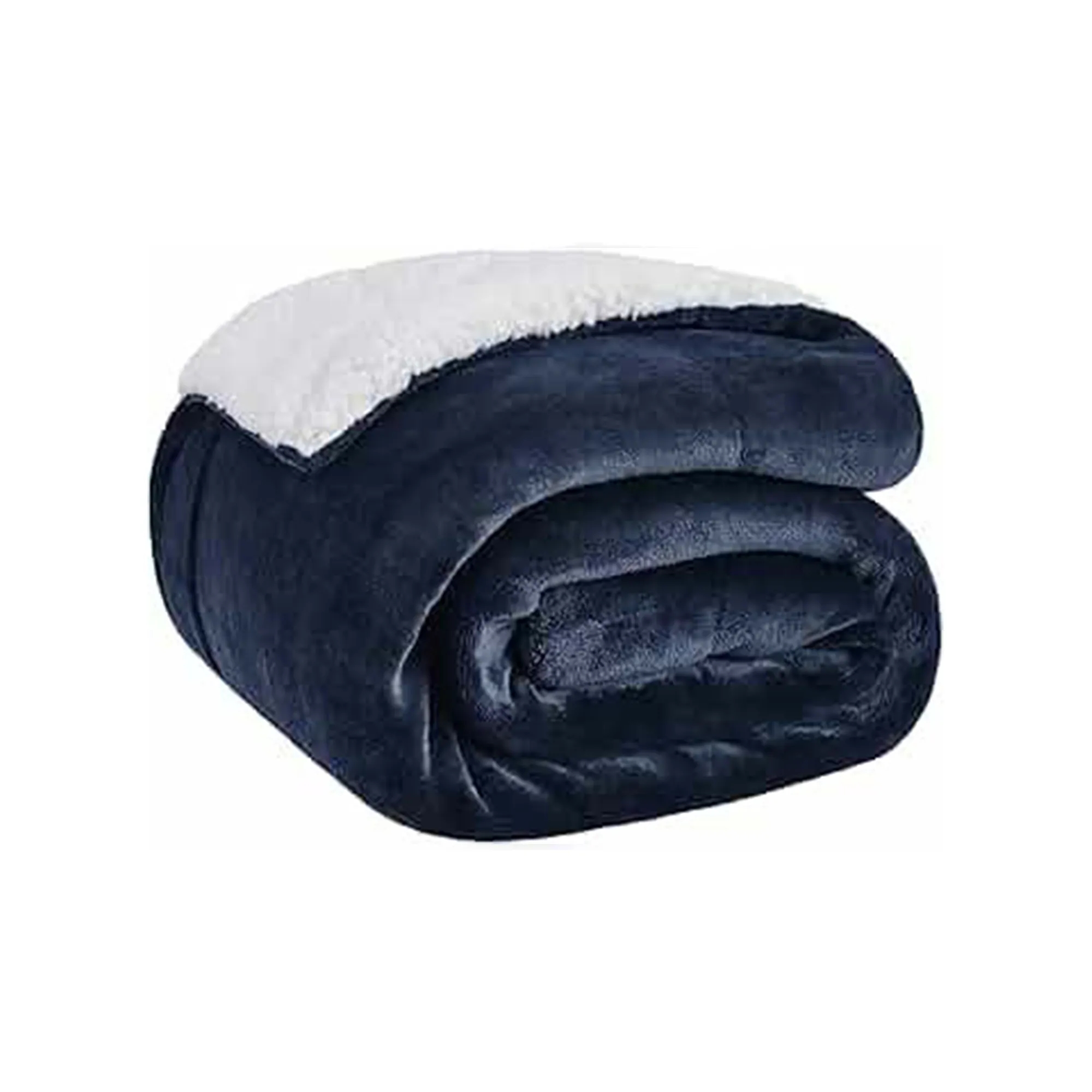 Soft Sherpa Fleece Throw Blanket 50"L x 60"W 4