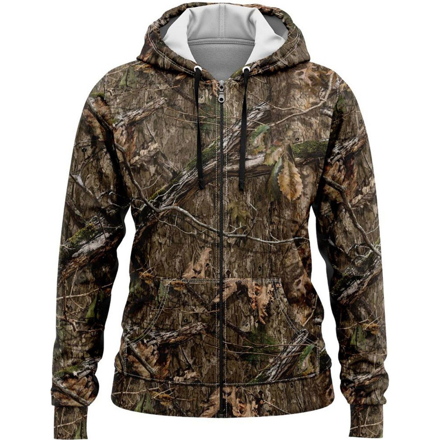 Mossy Oak® Women's 8.2 oz. Full Zip Hoodie with Kangaroo Pocket 4
