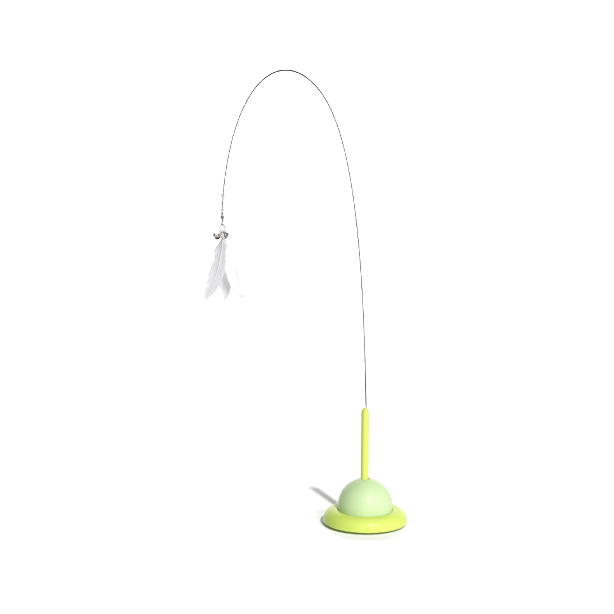 Suction Base Wire Cat Teaser Wand 3.6" Length X 3.6" Width X 36.7" Height 2