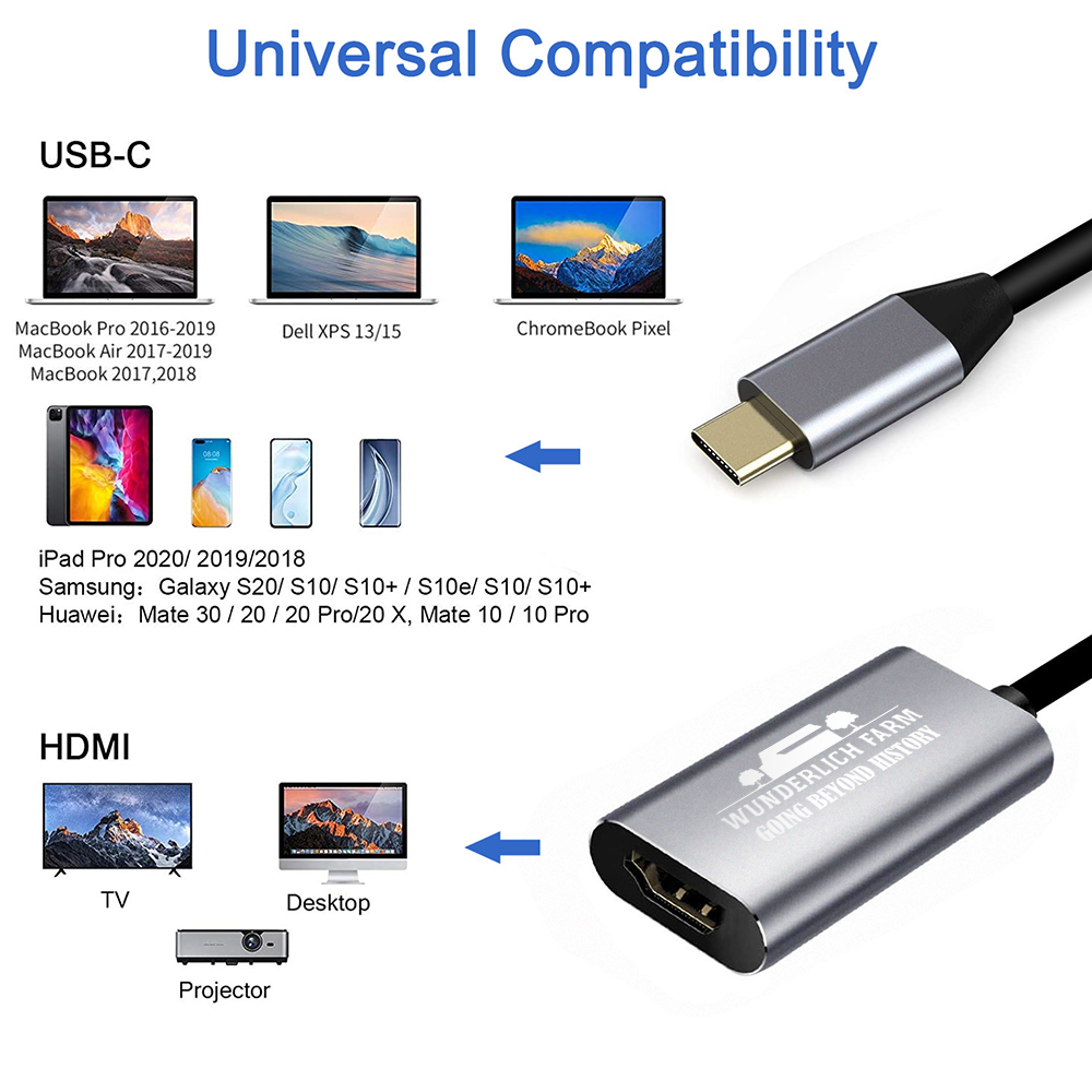 Rosen USB C to 4K HDMI Adapter 7