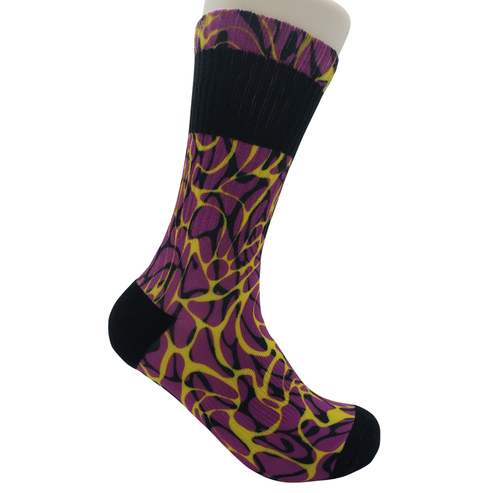 360 Degree Seamless Full Color DTG Athletic CREW Socks 2