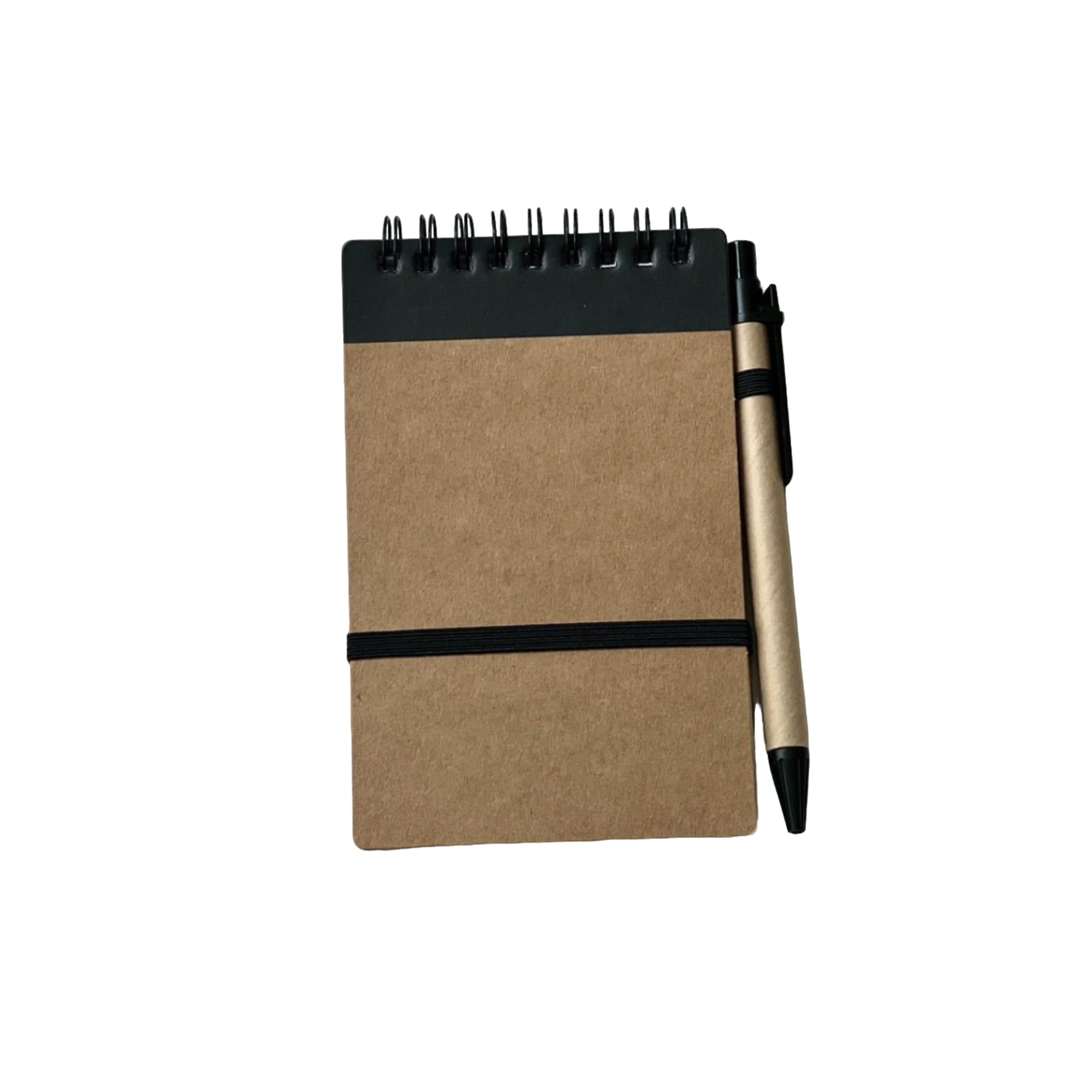 Hardcover Spiral Notebook With Pen Holder 5.9" Length X 3.5" Width X 0.6" Height 4