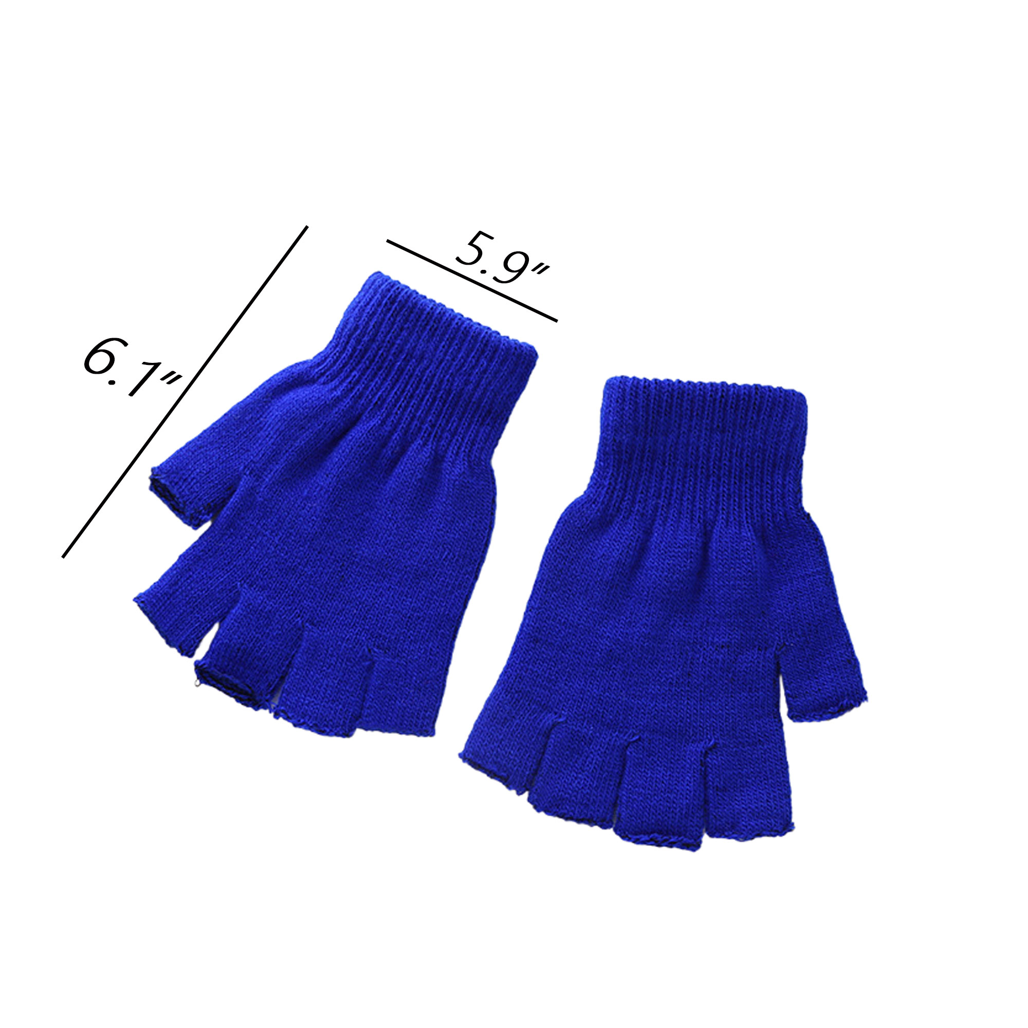 Colorful Winter Knitted Half Finger Gloves 6