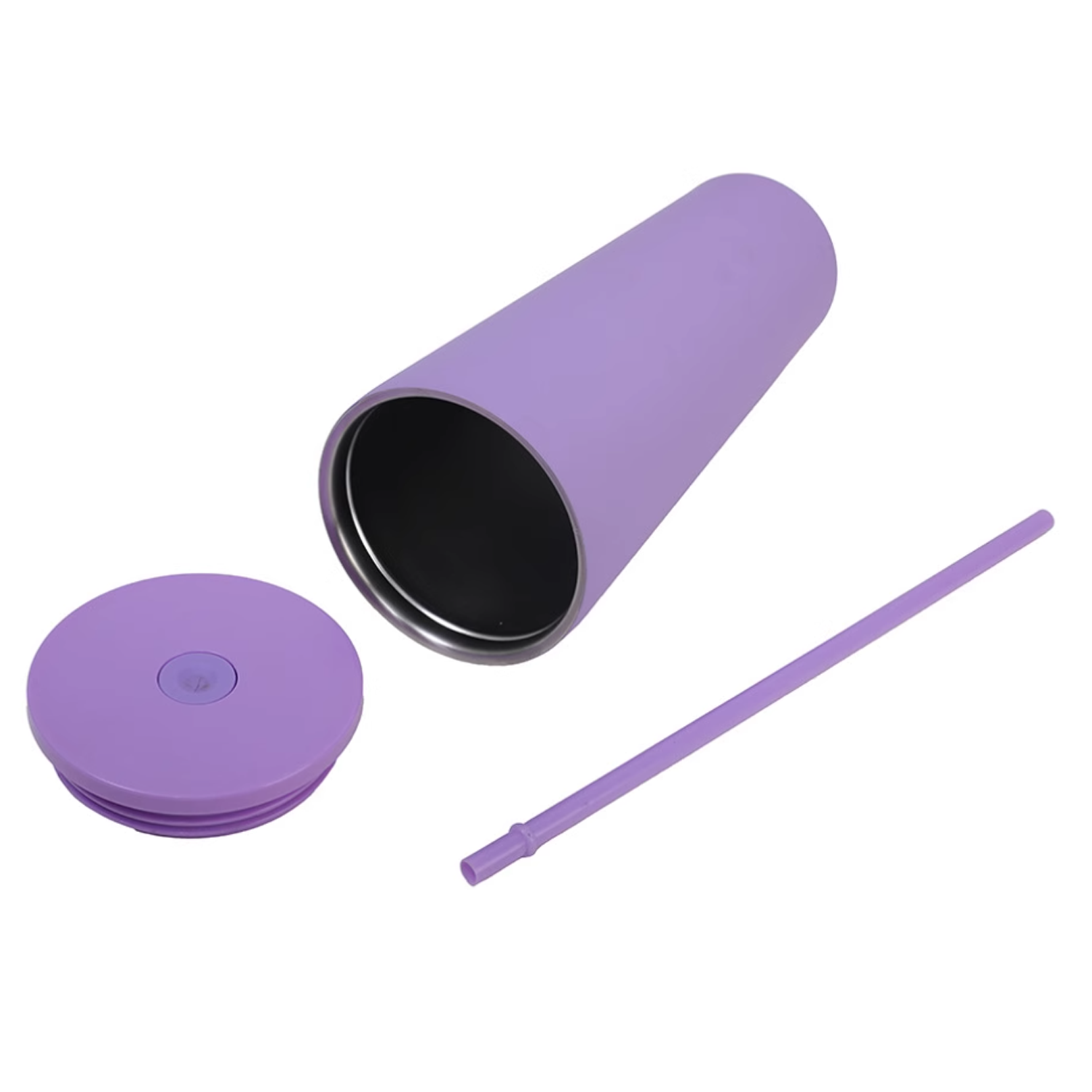 24oz straight stainless steel straw insulated cup 2