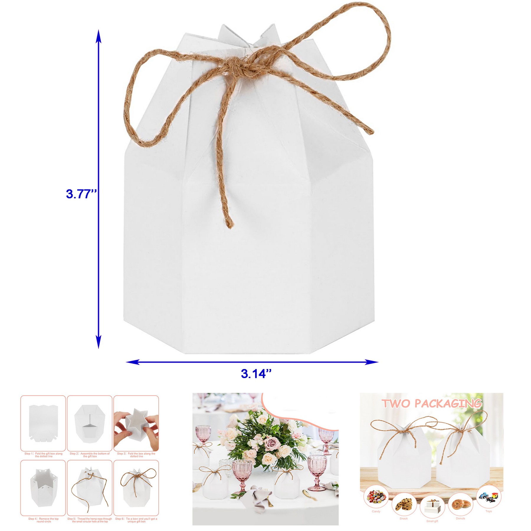 Paper Gift Box with Twines 2
