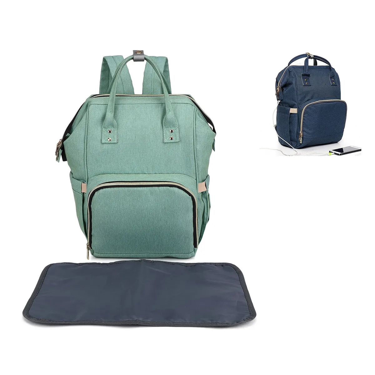 Customized Teacher Nurse Backpack Bags with USB Charging 3