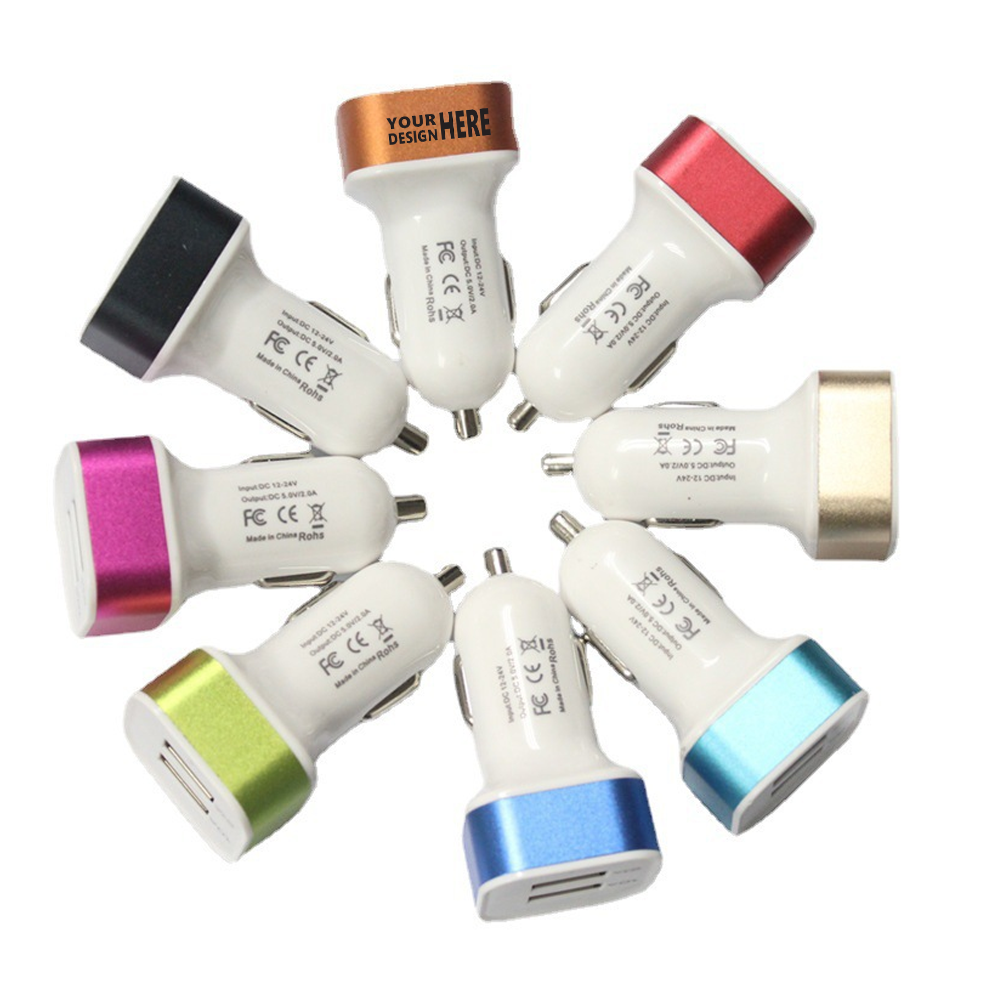 Adapter Cigarette Lighter 2 Port USB Car Charger 2