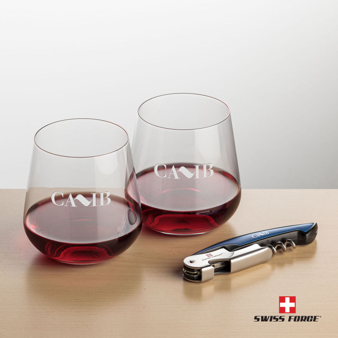 Swiss Force® Opener & Howden Stemless Wine 2