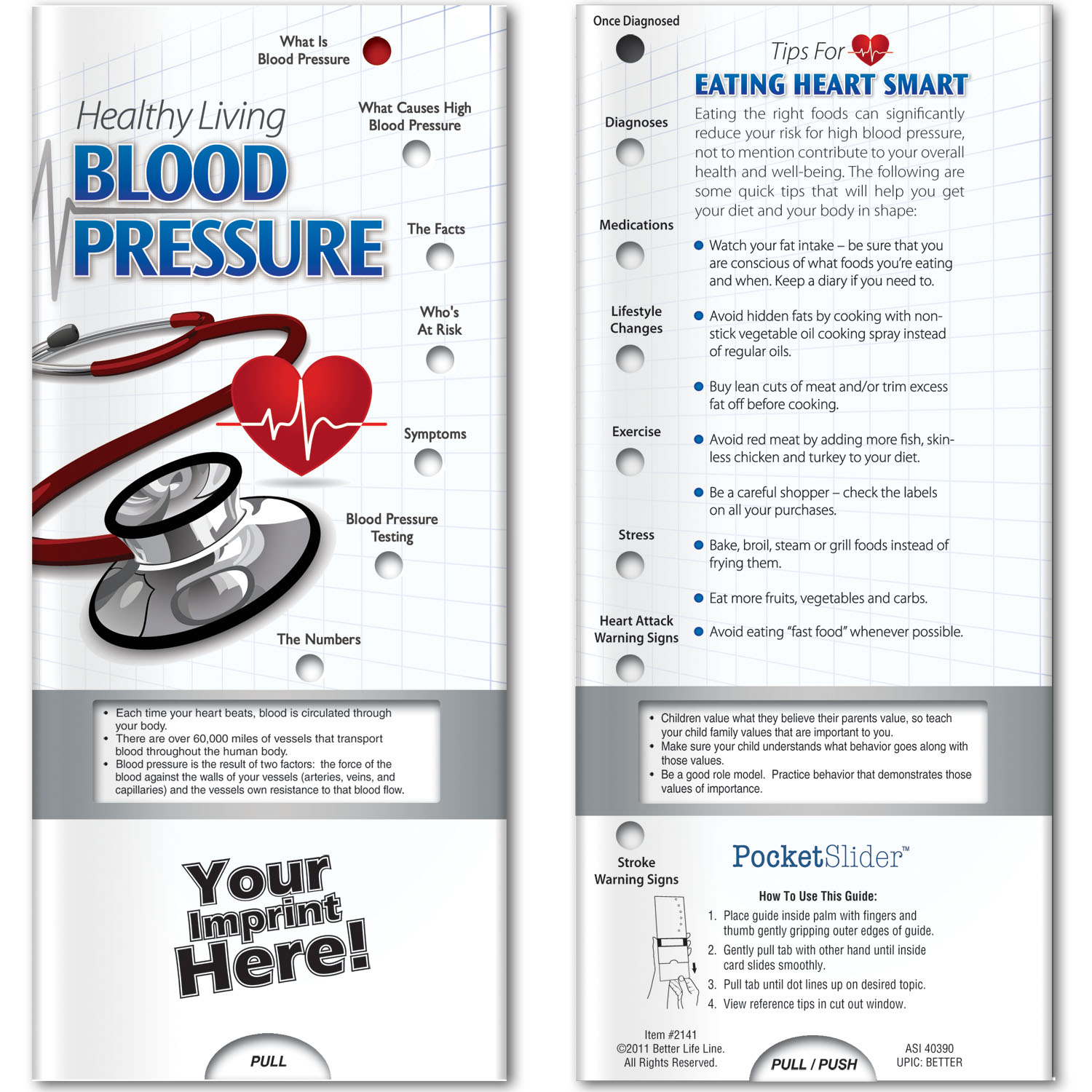 Pocket Slider - Blood Pressure: Healthy Living 3