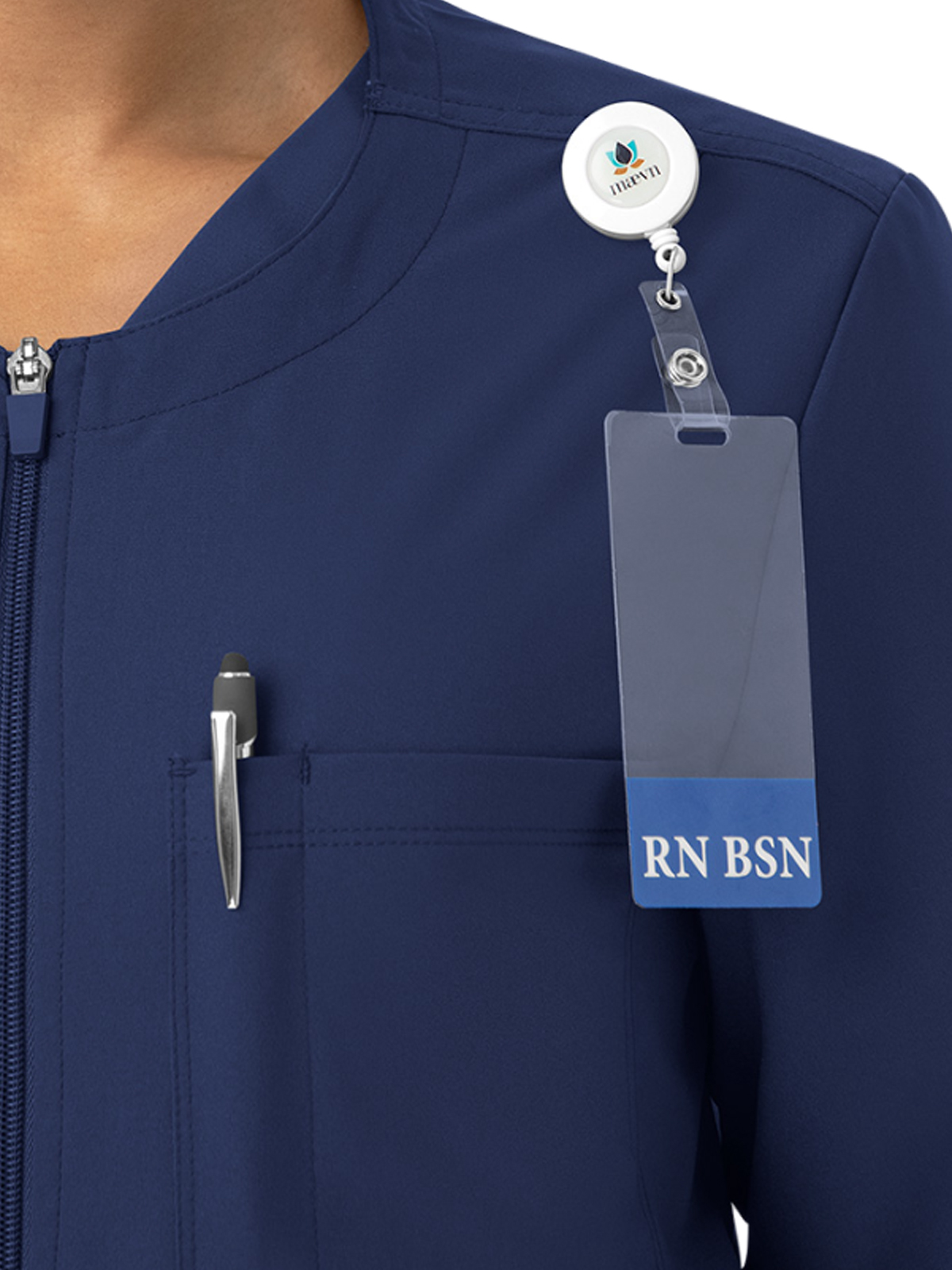 ScrubJoy Fit-4-All - Unisex 7-Pocket Scrub Jacket 2