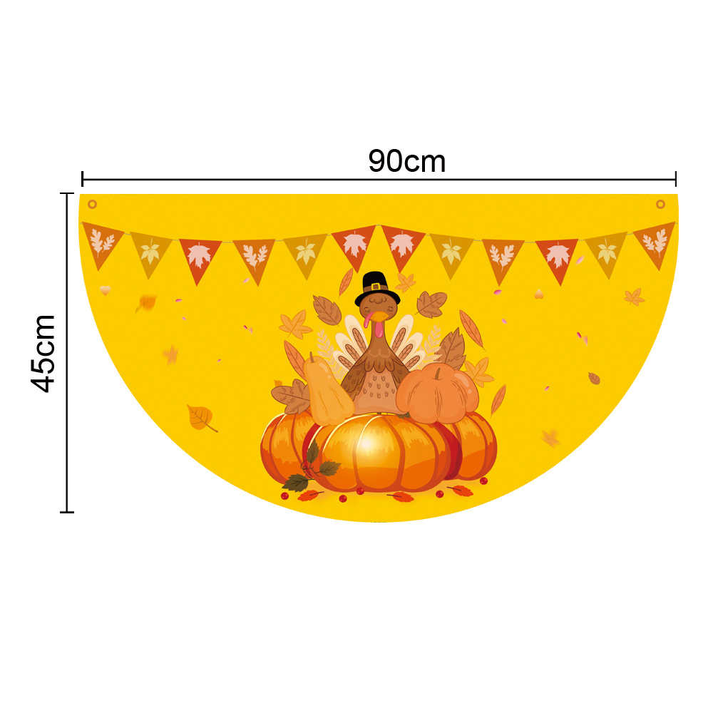 90x45CM Thanksgiving Fan Flag 7