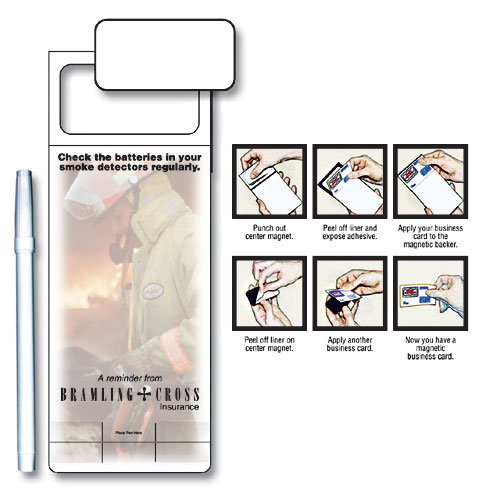 Skinny Mini Memo Board- Custom 3.5x9 (Pen & Pen Holder) 1