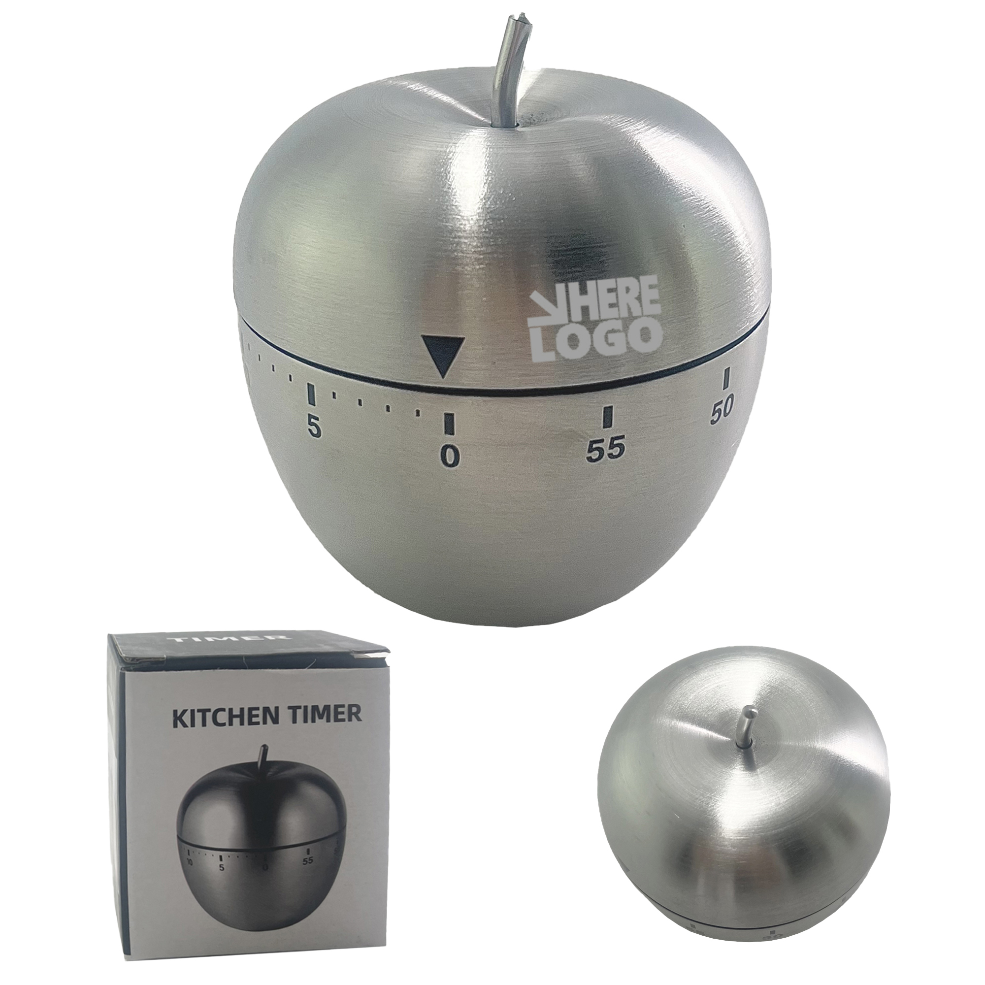 Stainless Steel Fruit-Shaped Kitchen Timer 2