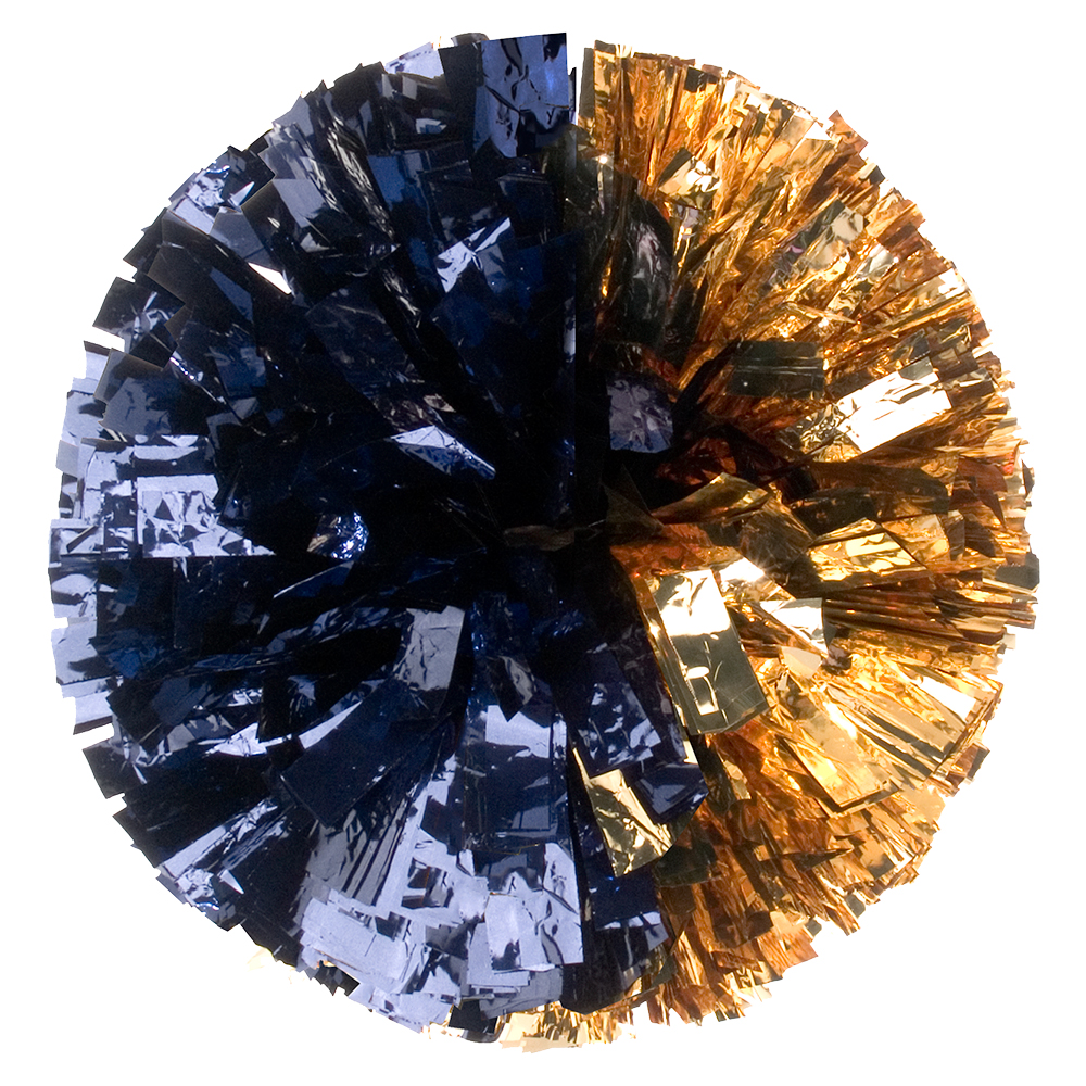 Custom Metallic Show Pom - Half & Half Style 34