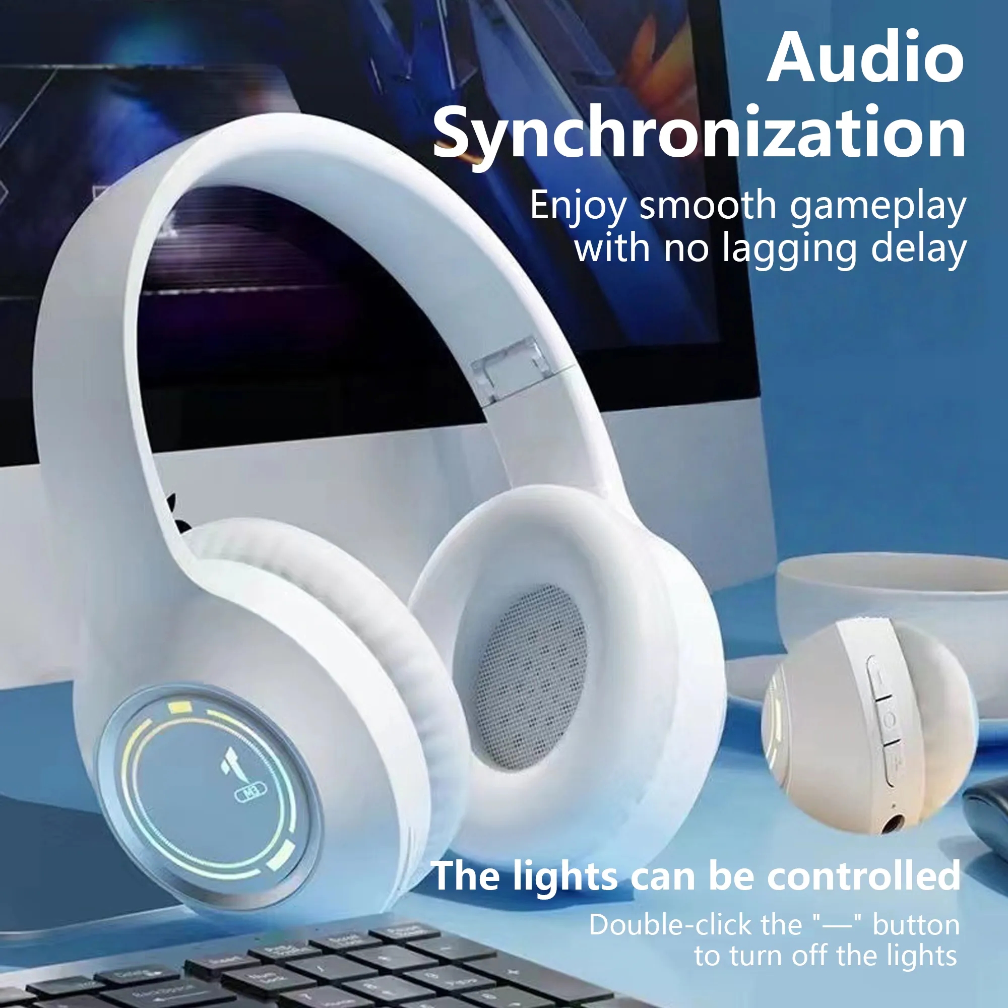 Foldable Wireless Over Ear Headphones 2