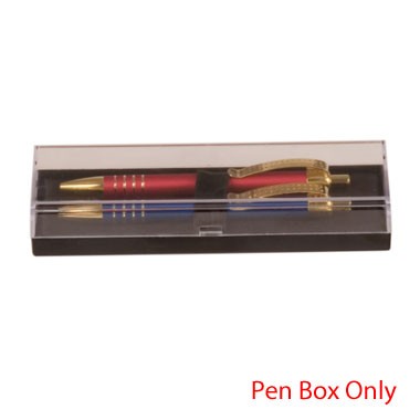 2 Piece Clear Top Plastic Pen Case 2