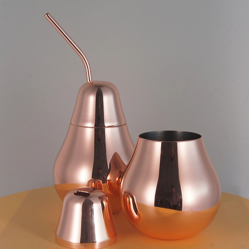 Custom 14 oz Stainless Steel Pear Cup 7