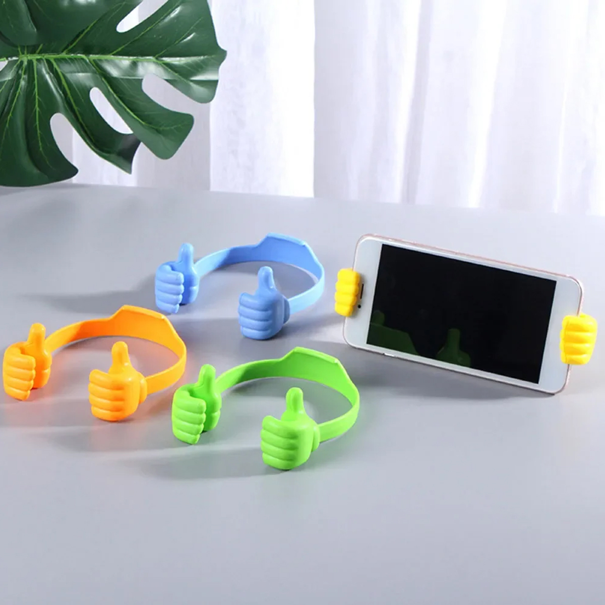 Thumbs Up Flexible Phone Stand for Desk or Promo Use 4