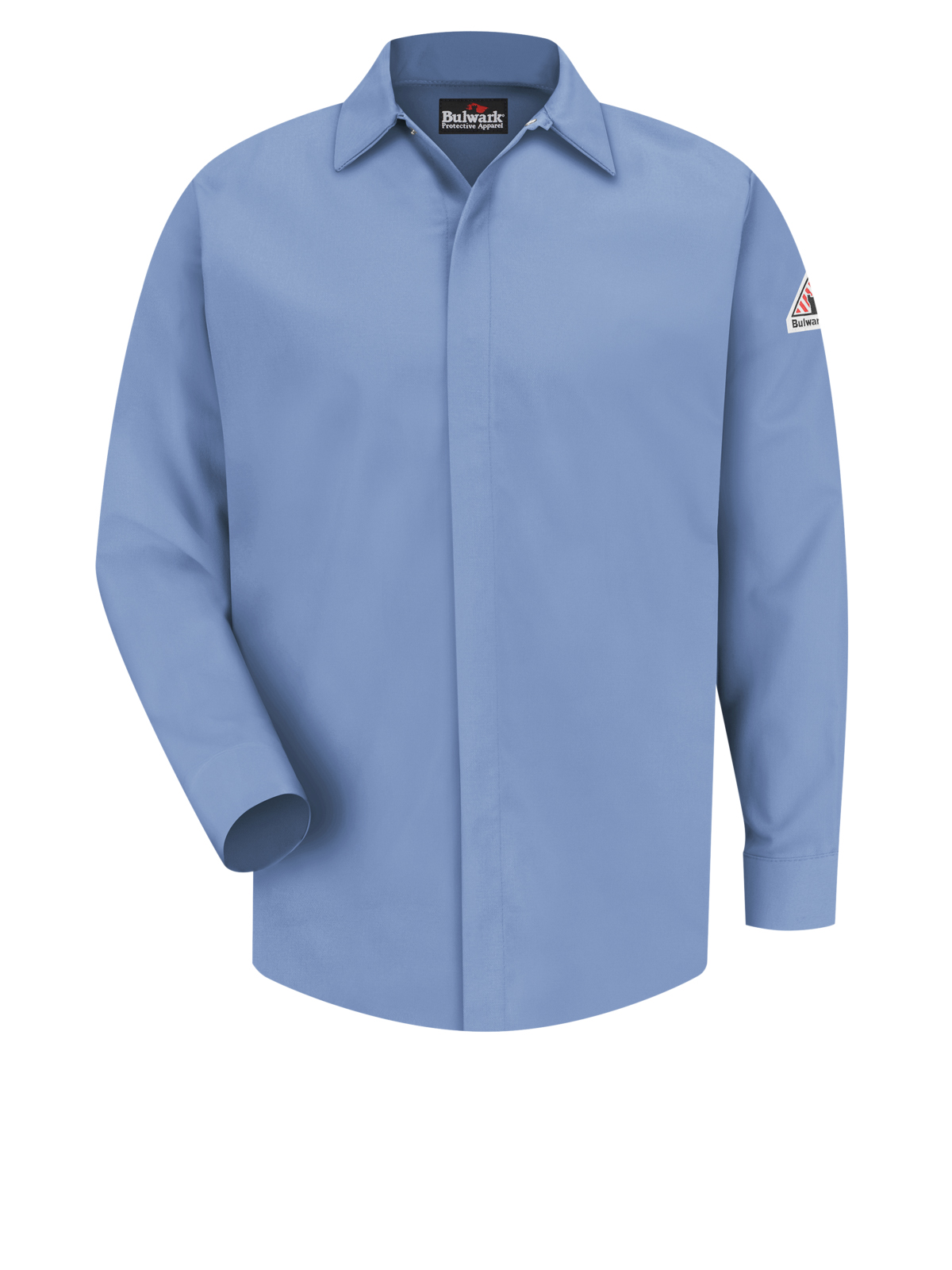 Bulwark Shirts - Men's Gripper Front Long Sleeve Shirt 7Oz Cmftouch