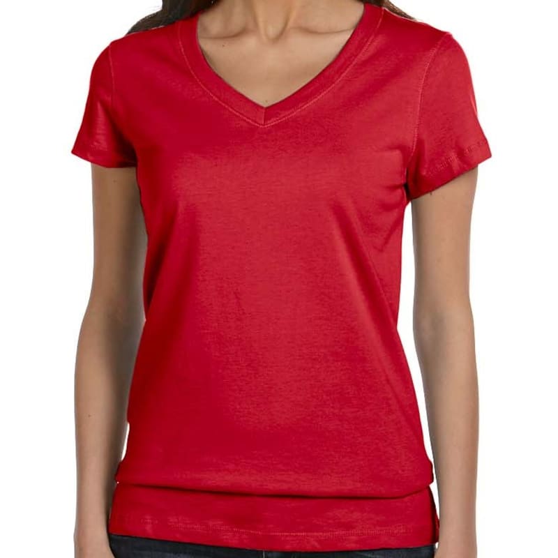Bella Ladies Jersey Short-Sleeve V-Neck T-Shirt 3